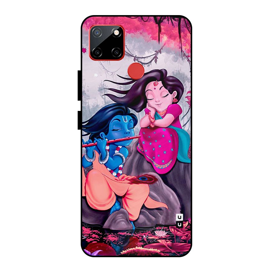 Cute Radha Krishna Metal Back Case for Realme C12