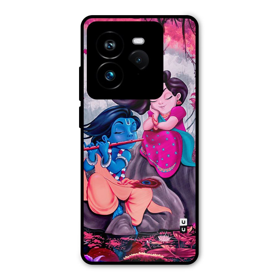 Cute Radha Krishna Metal Back Case for Realme GT 7 Pro