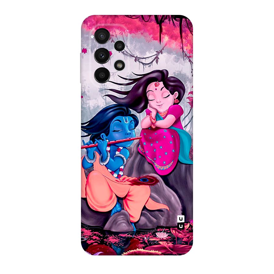 Cute Radha Krishna Original Polycarbonate Back Case for Galaxy A23