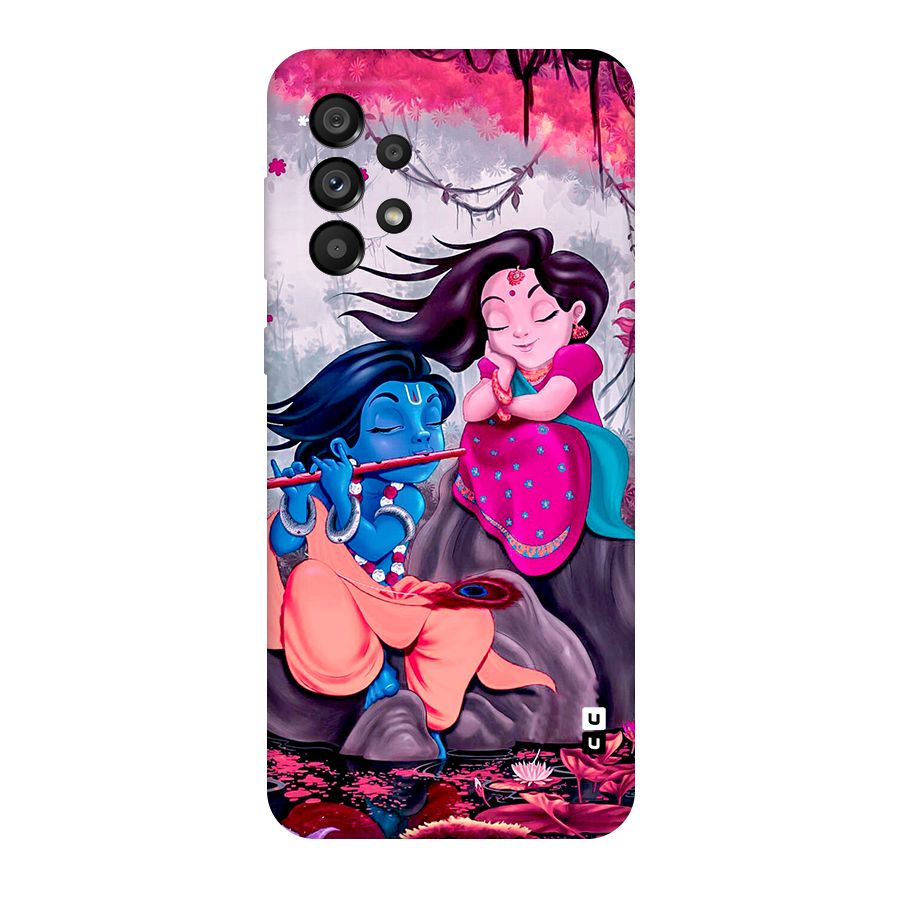 Cute Radha Krishna Original Polycarbonate Back Case for Galaxy A73 5G