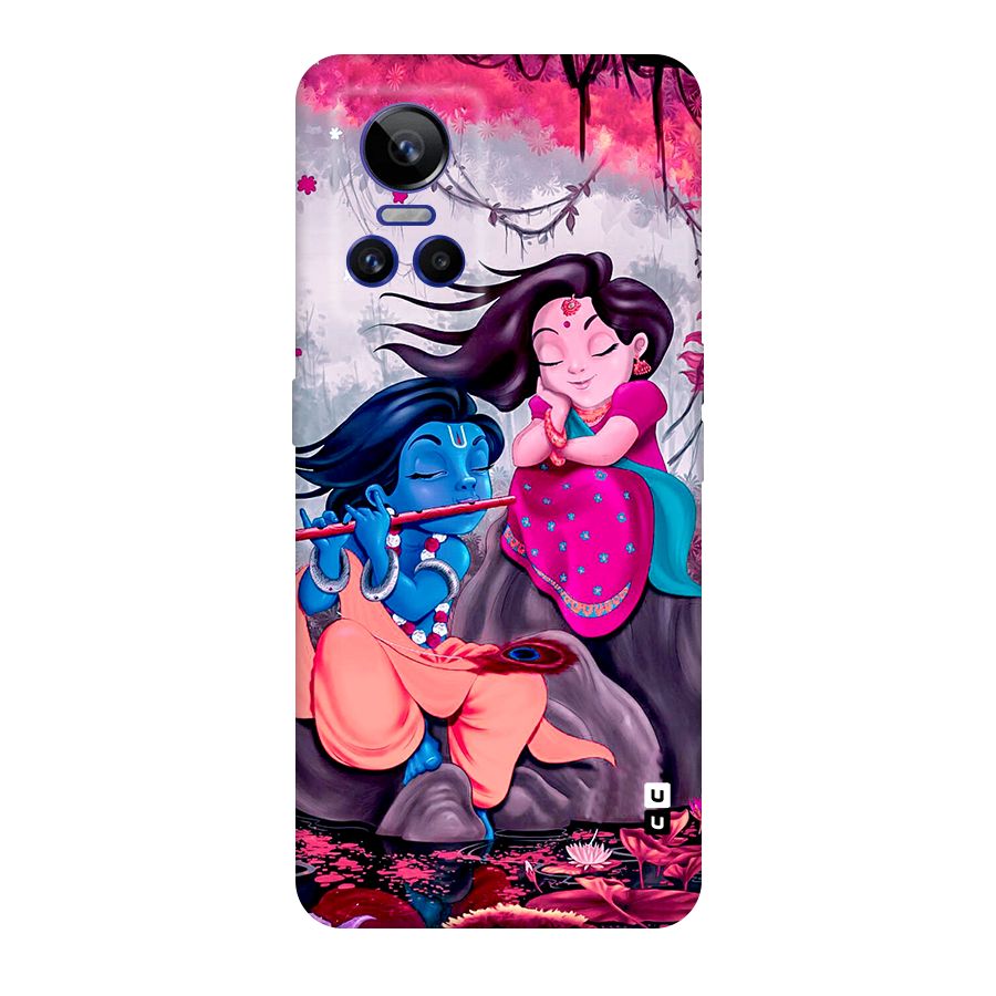 Cute Radha Krishna Original Polycarbonate Back Case for Realme GT Neo 3