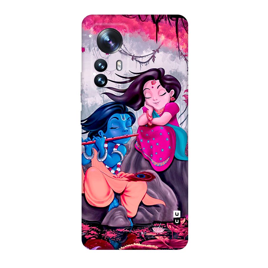 Cute Radha Krishna Original Polycarbonate Back Case for Xiaomi 12 Pro