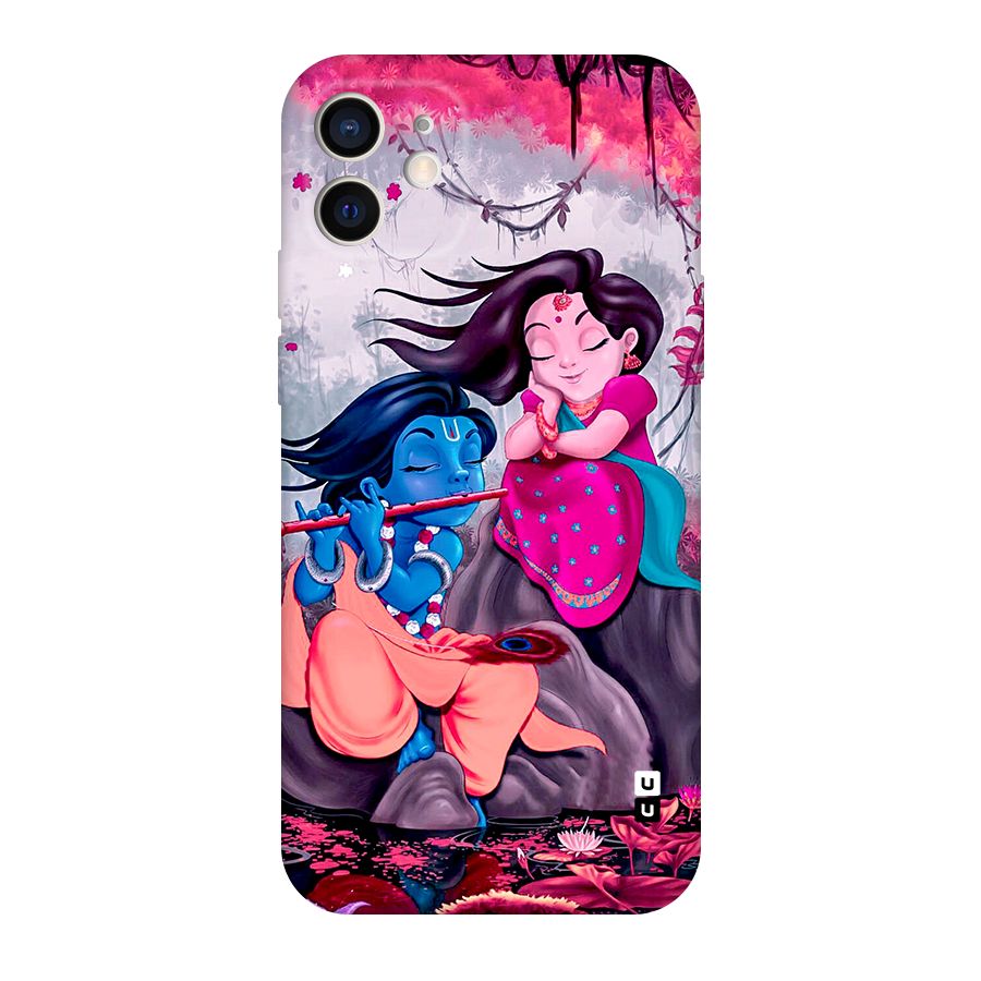 Cute Radha Krishna Original Polycarbonate Back Case for iPhone 12