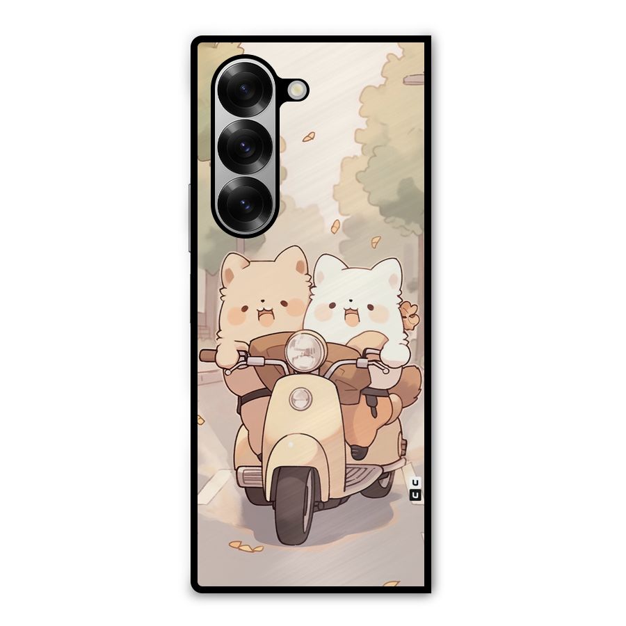 Cute Riders Metal Back Case for Galaxy Z Fold6