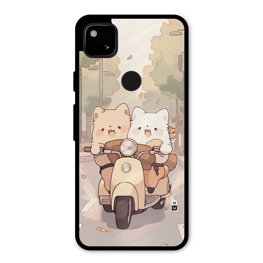 Cute Riders Metal Back Case for Google Pixel 4a