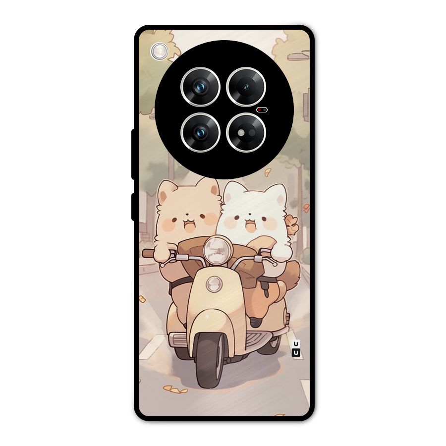 Cute Riders Metal Back Case for Infinix Zero 40 5G