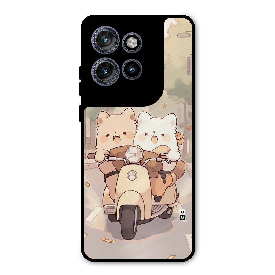 Cute Riders Metal Back Case for Motorola Edge 50 Neo