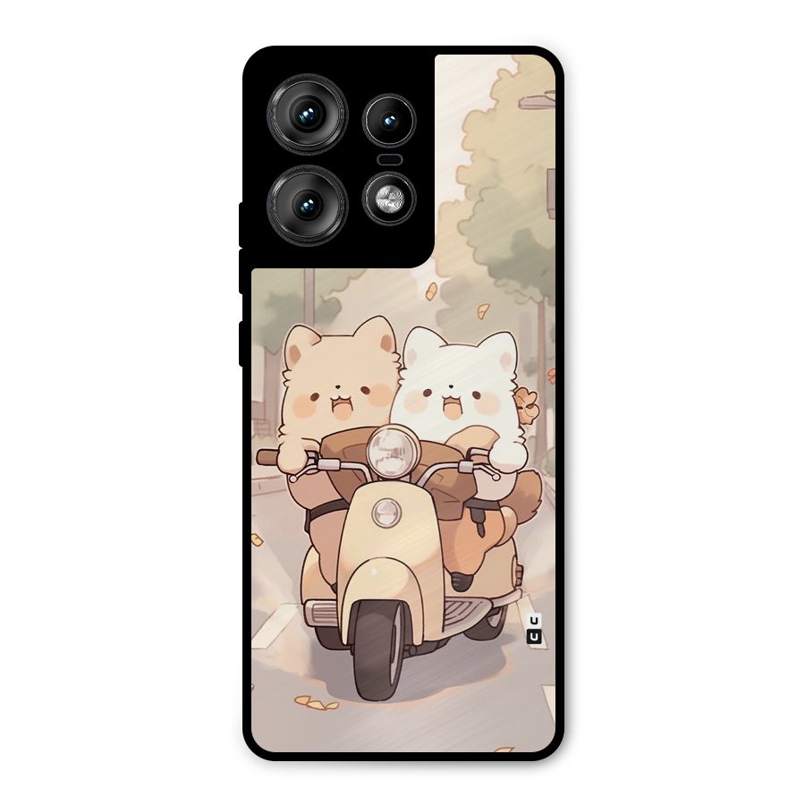 Cute Riders Metal Back Case for Motorola Edge 50 Pro