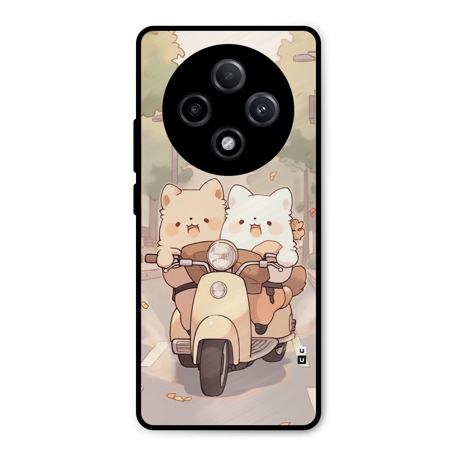 Cute Riders Metal Back Case for Oppo F27 Pro Plus