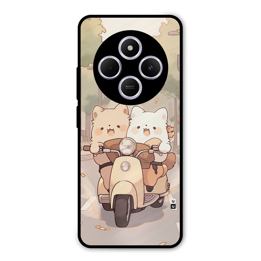 Cute Riders Metal Back Case for Poco C75 5G