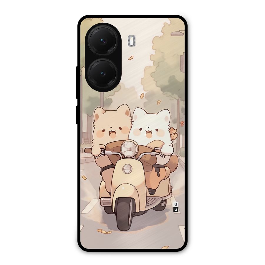 Cute Riders Metal Back Case for Poco X7 Pro