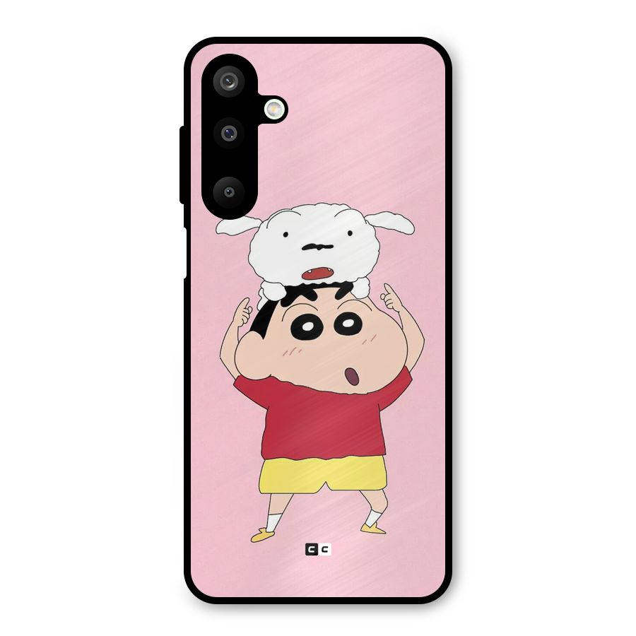 Cute Sheero Metal Back Case for Galaxy M16