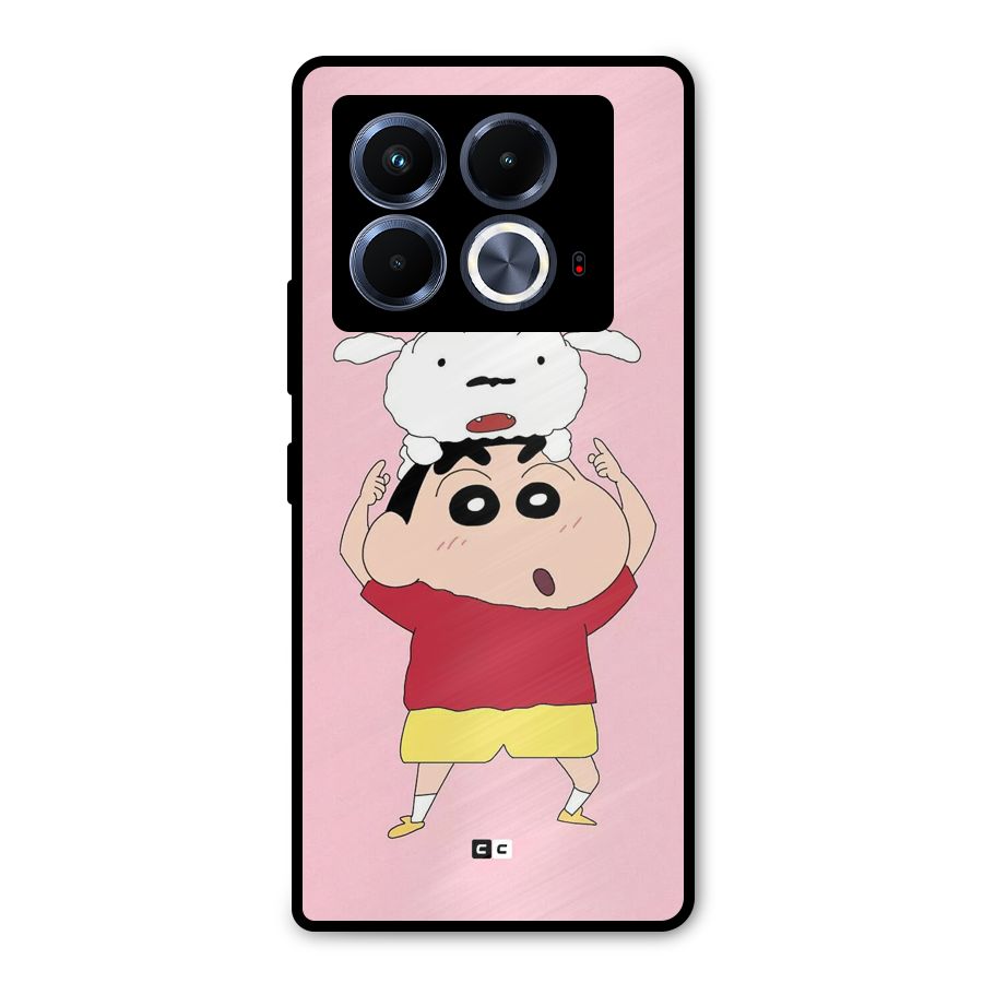 Cute Sheero Metal Back Case for Infinix Note 40 5G