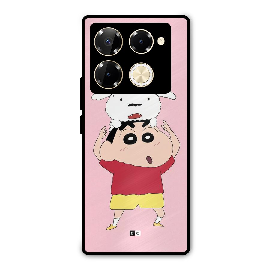 Cute Sheero Metal Back Case for Infinix Note 40 Pro
