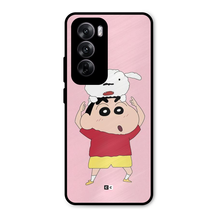 Cute Sheero Metal Back Case for Oppo Reno12