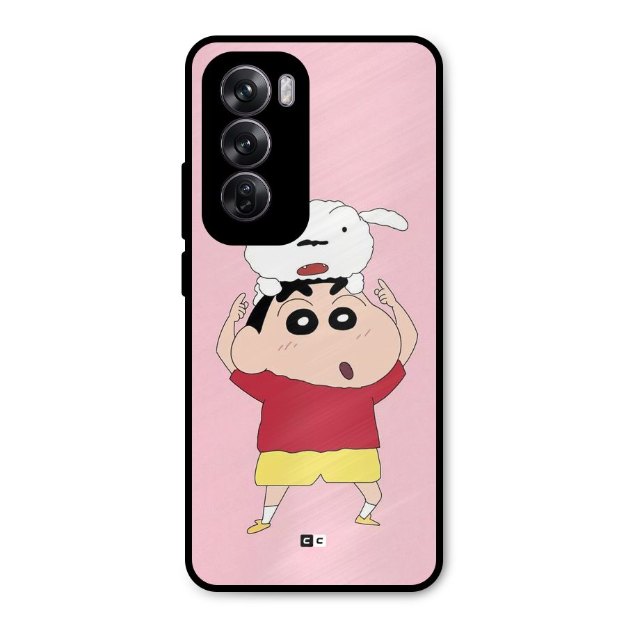 Cute Sheero Metal Back Case for Oppo Reno12 Pro