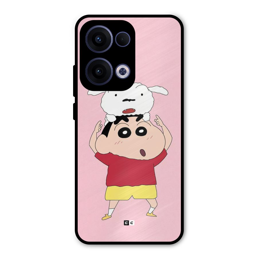 Cute Sheero Metal Back Case for Oppo Reno13