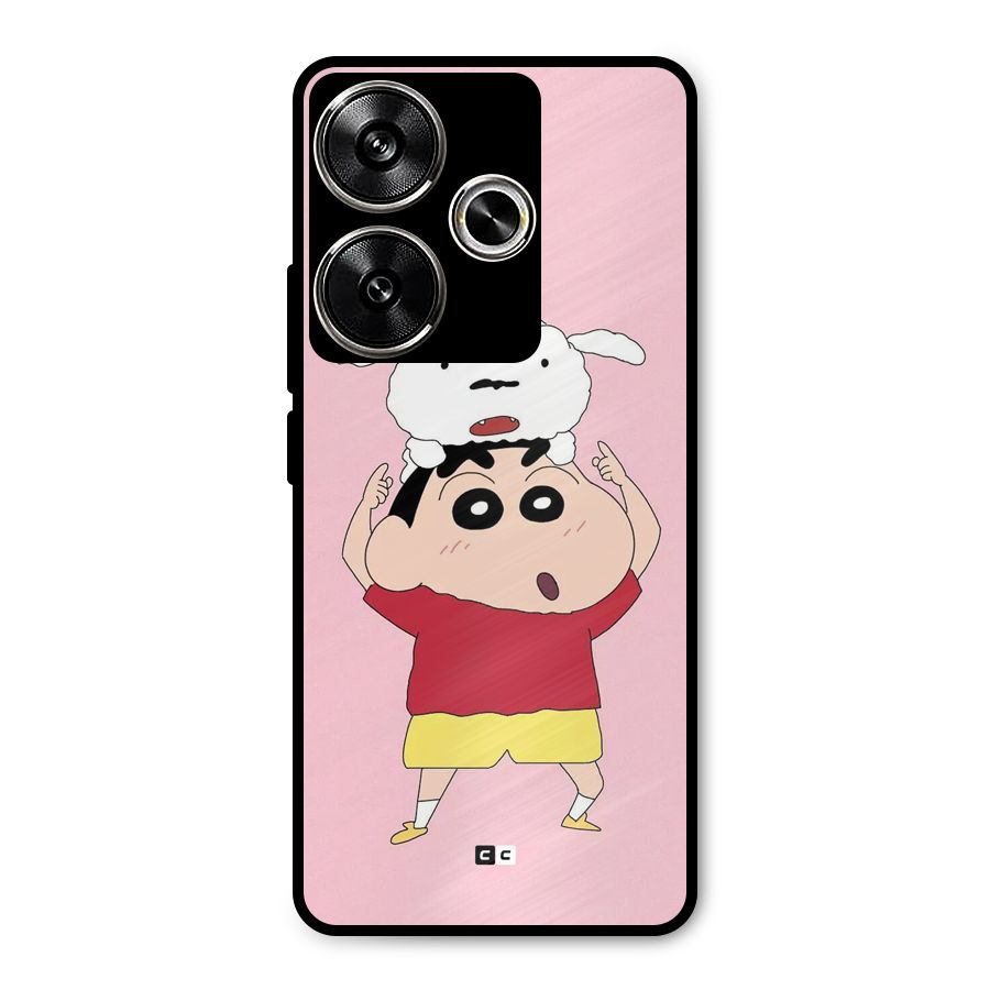 Cute Sheero Metal Back Case for Poco F6