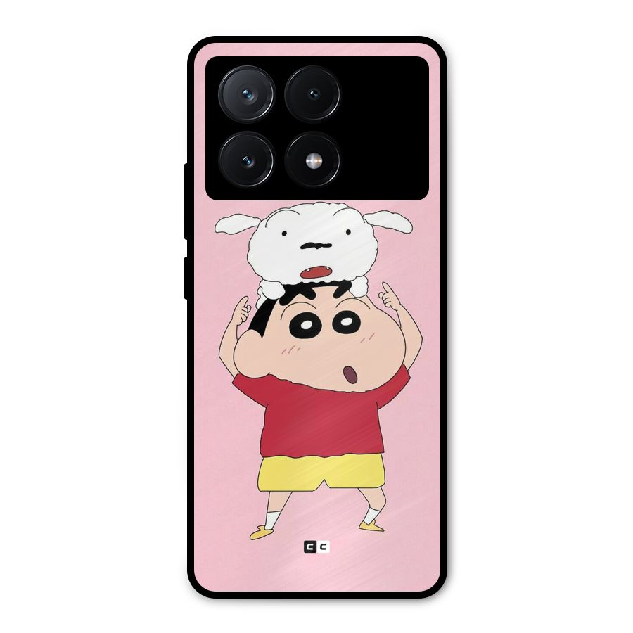 Cute Sheero Metal Back Case for Poco X6 Pro