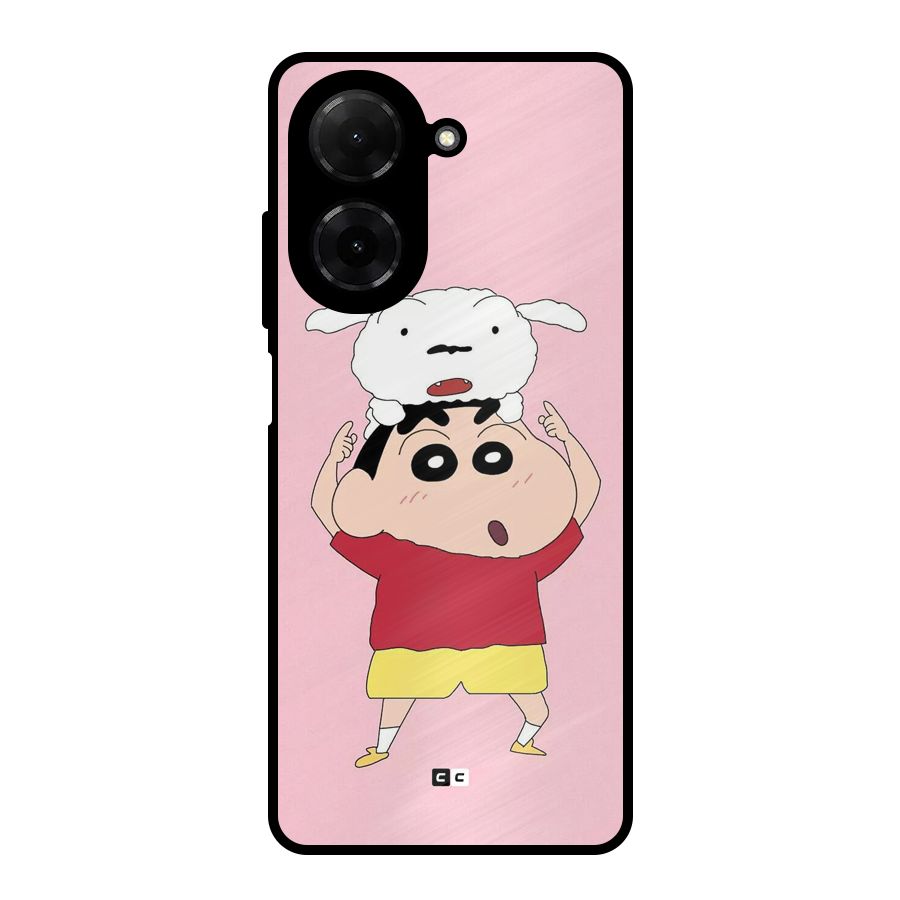 Cute Sheero Metal Back Case for Redmi A5 4G