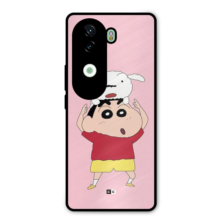 Cute Sheero Metal Back Case for iQOO Z9s