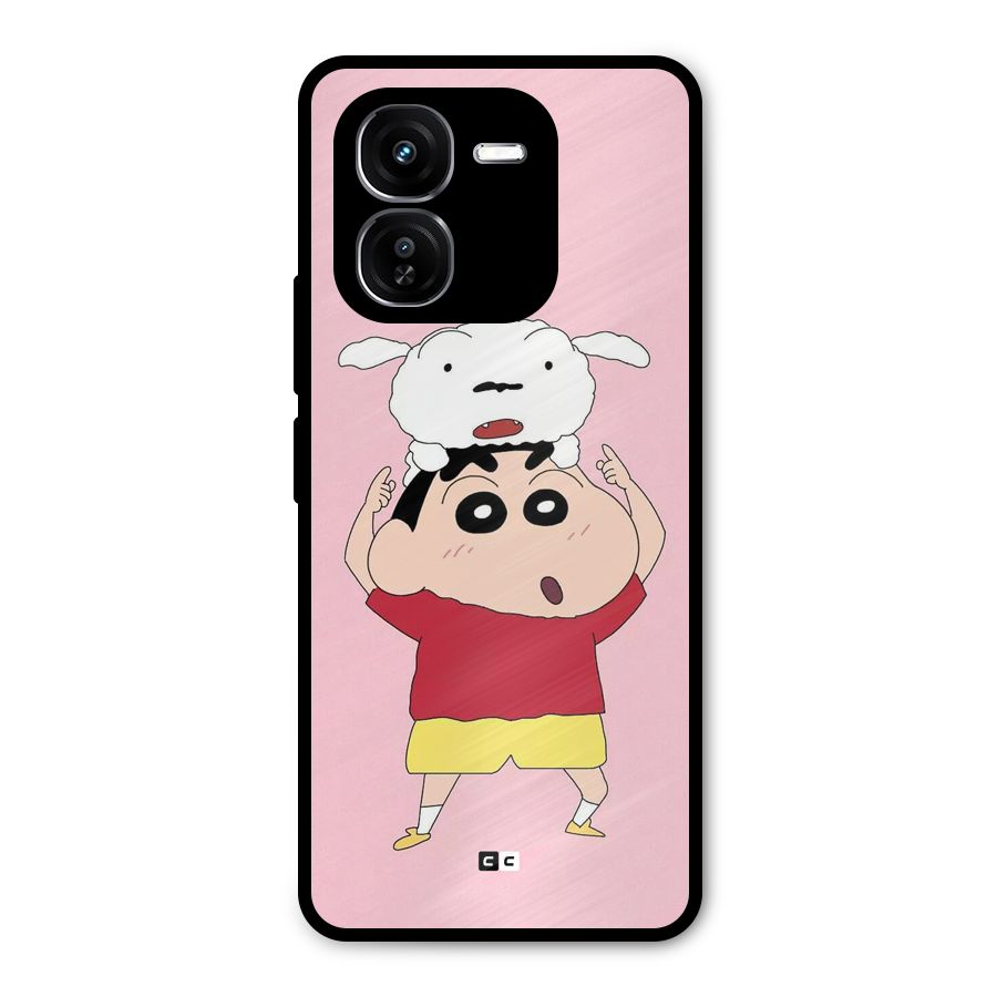 Cute Sheero Metal Back Case for iQOO Z9x