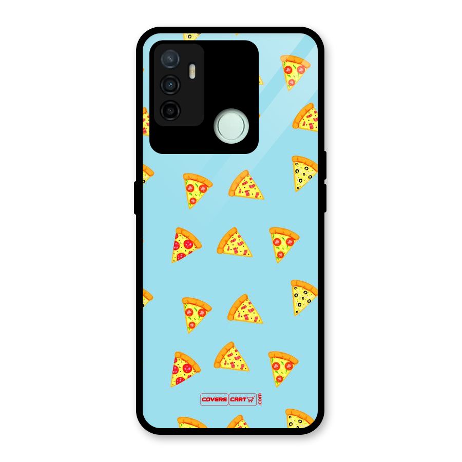 Cute Slices of Pizza Glass Back Case for Oppo A53