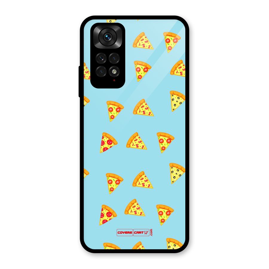 Cute Slices of Pizza Glass Back Case for Redmi Note 11S