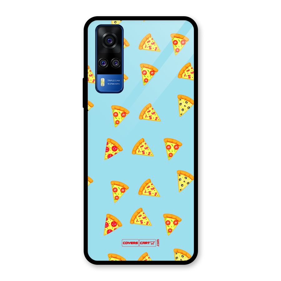 Cute Slices of Pizza Glass Back Case for Vivo Y31