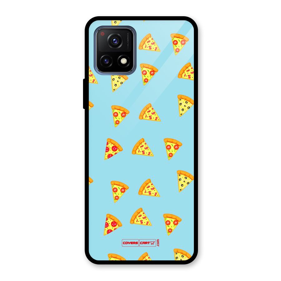 Cute Slices of Pizza Glass Back Case for Vivo Y72 5G