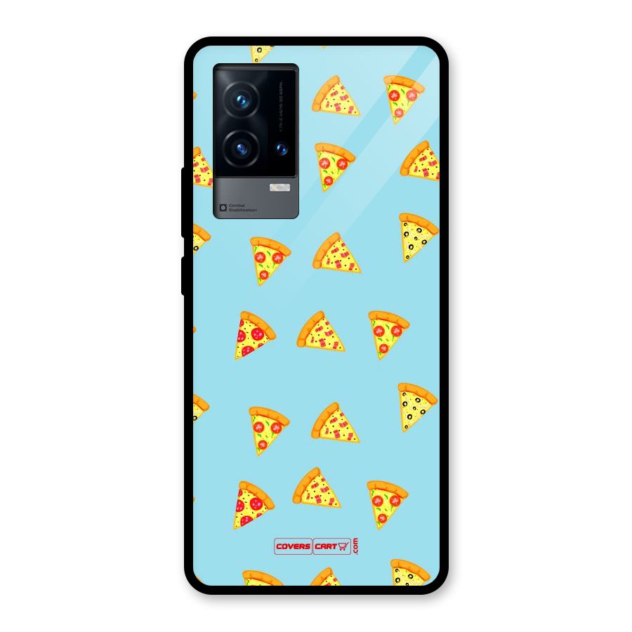 Cute Slices of Pizza Glass Back Case for iQOO 9 5G