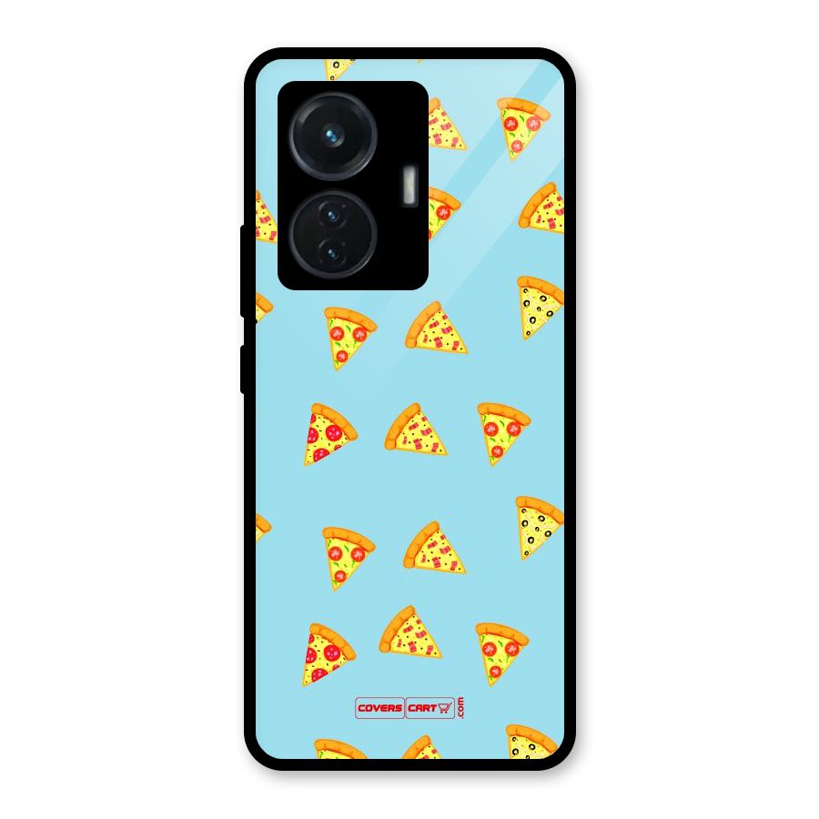 Cute Slices of Pizza Glass Back Case for iQOO Z6 44W