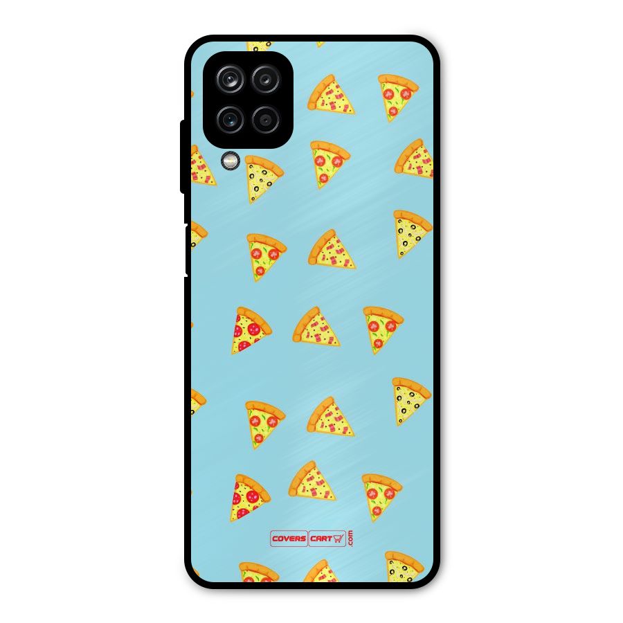 Cute Slices of Pizza Metal Back Case for Galaxy A12