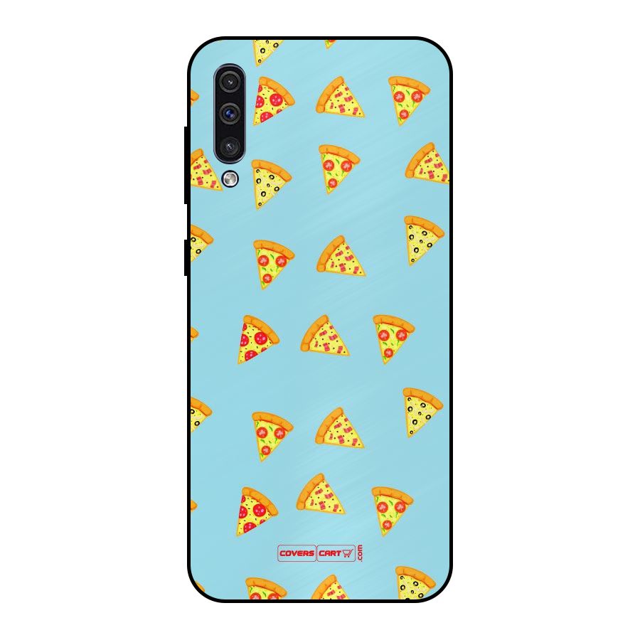 Cute Slices of Pizza Metal Back Case for Galaxy A50s