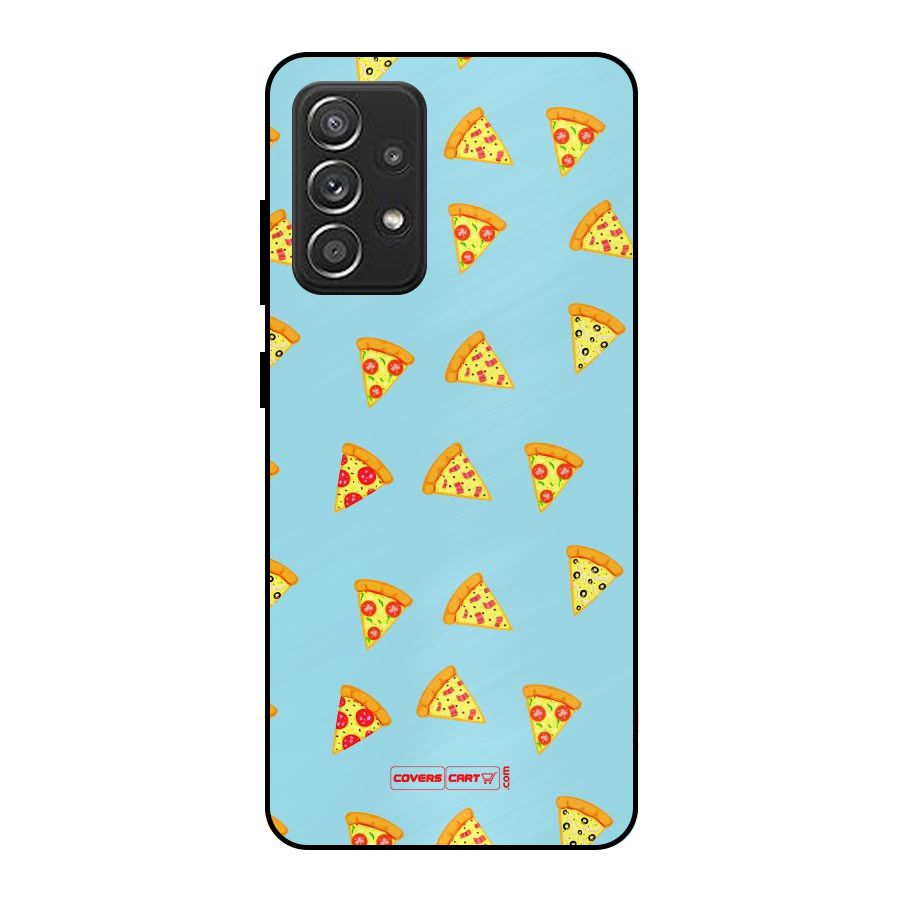 Cute Slices of Pizza Metal Back Case for Galaxy A52