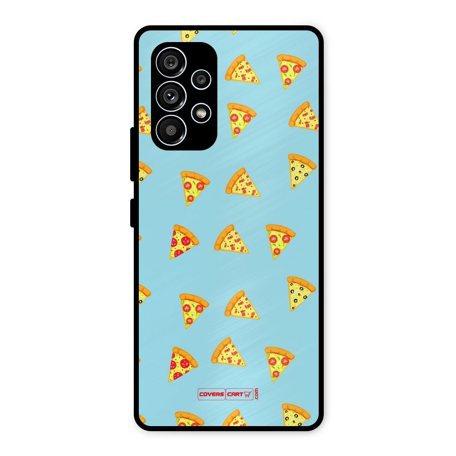 Cute Slices of Pizza Metal Back Case for Galaxy A53 5G