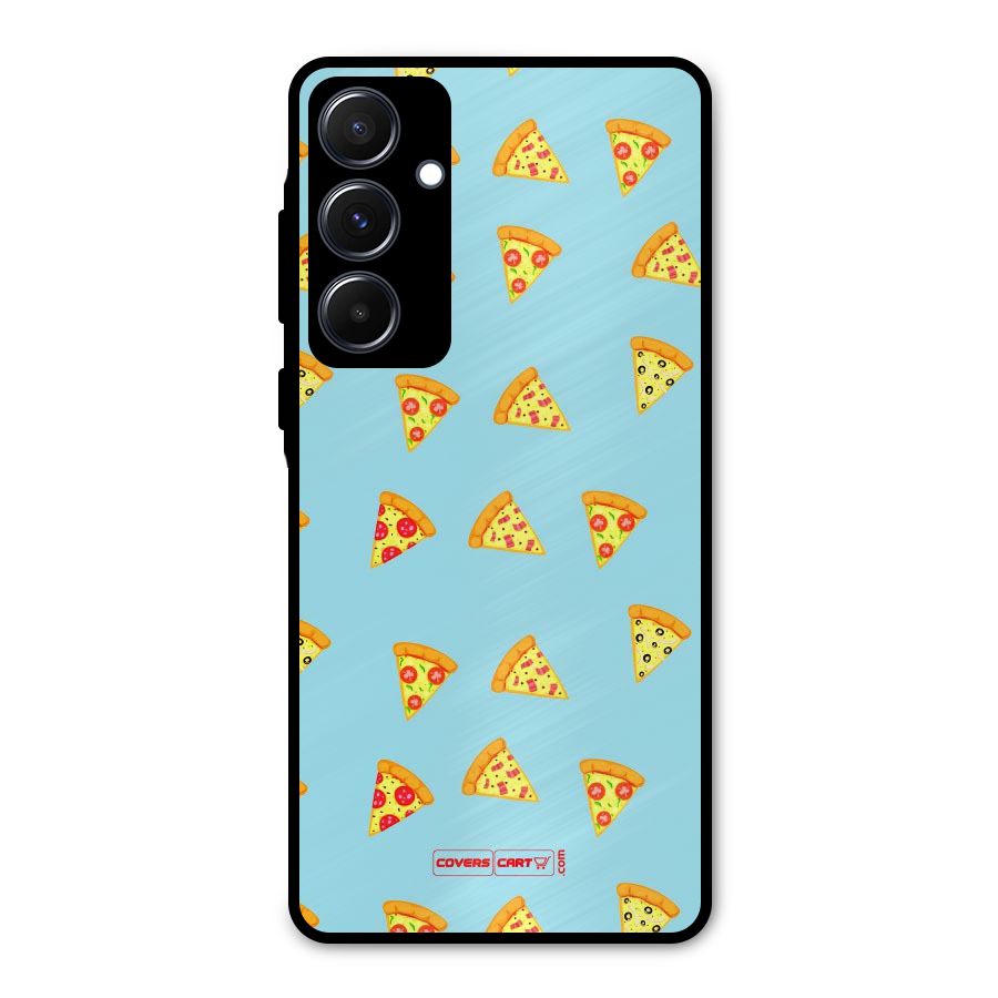 Cute Slices of Pizza Metal Back Case for Galaxy A55