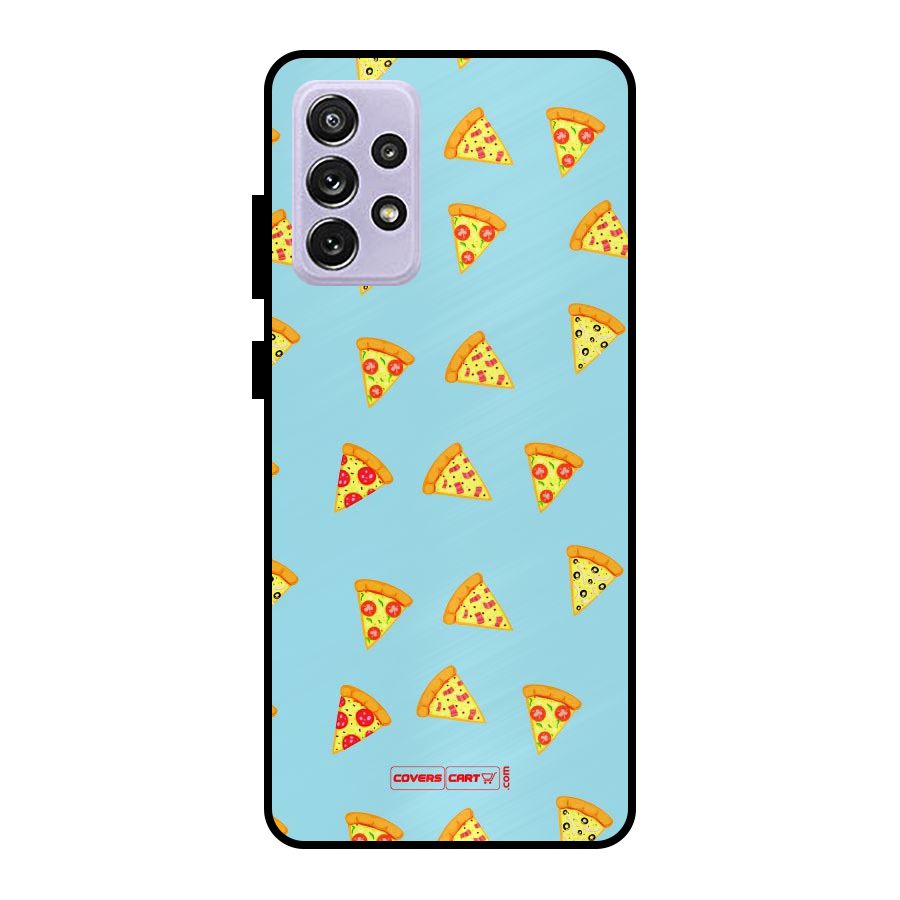 Cute Slices of Pizza Metal Back Case for Galaxy A72