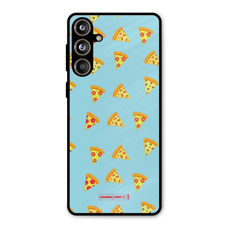 Cute Slices of Pizza Metal Back Case for Galaxy F55