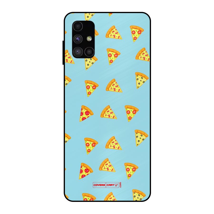 Cute Slices of Pizza Metal Back Case for Galaxy M51