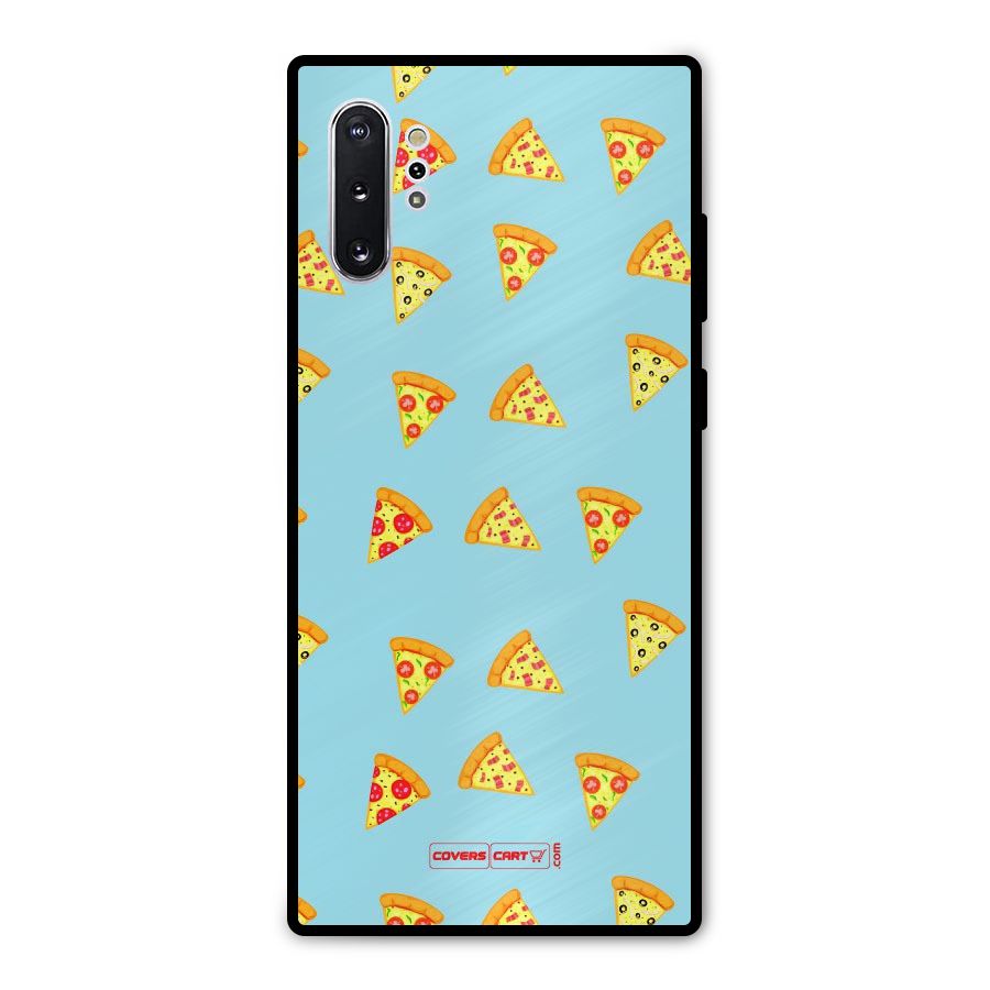 Cute Slices of Pizza Metal Back Case for Galaxy Note 10 Plus
