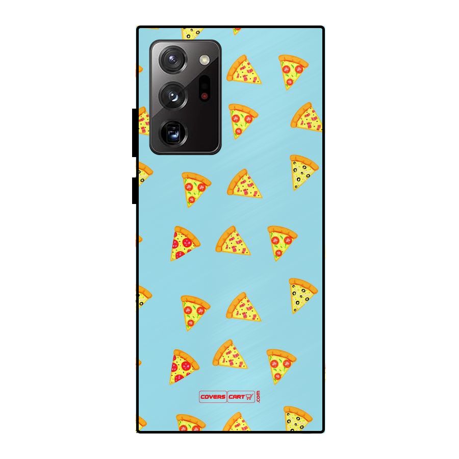 Cute Slices of Pizza Metal Back Case for Galaxy Note 20 Ultra