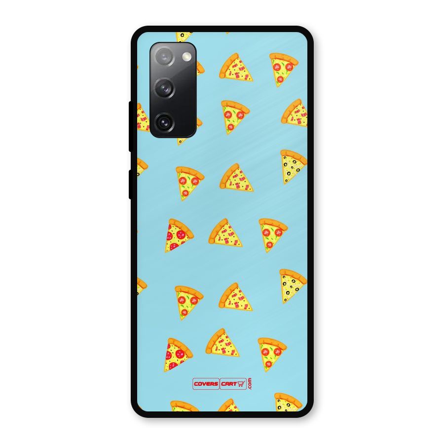 Cute Slices of Pizza Metal Back Case for Galaxy S20 FE 5G