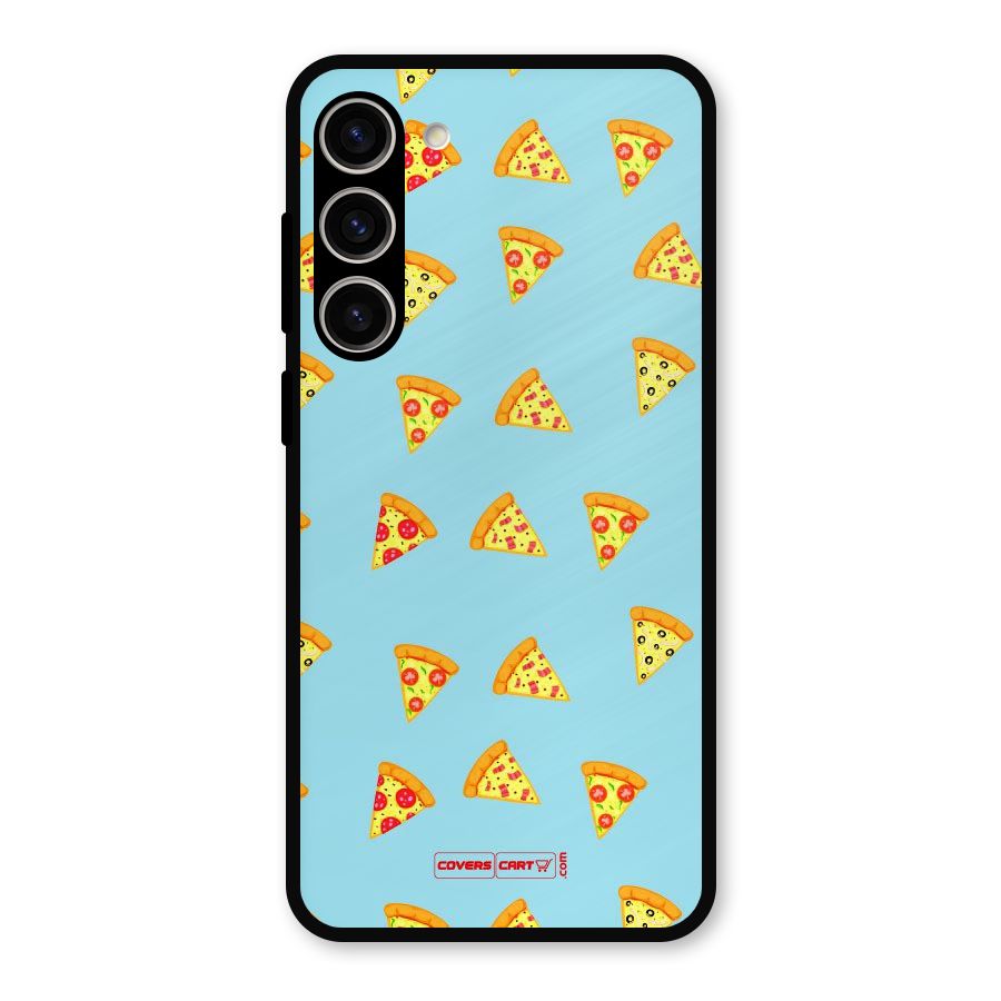 Cute Slices of Pizza Metal Back Case for Galaxy S23 Plus