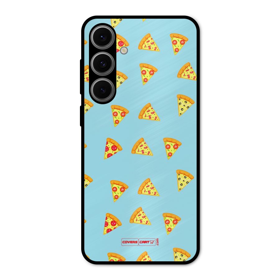Cute Slices of Pizza Metal Back Case for Galaxy S24 FE