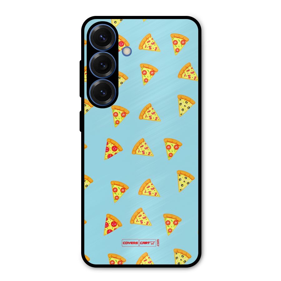 Cute Slices of Pizza Metal Back Case for Galaxy S25