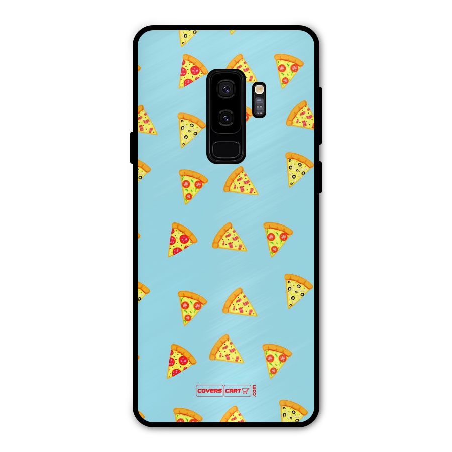 Cute Slices of Pizza Metal Back Case for Galaxy S9 Plus