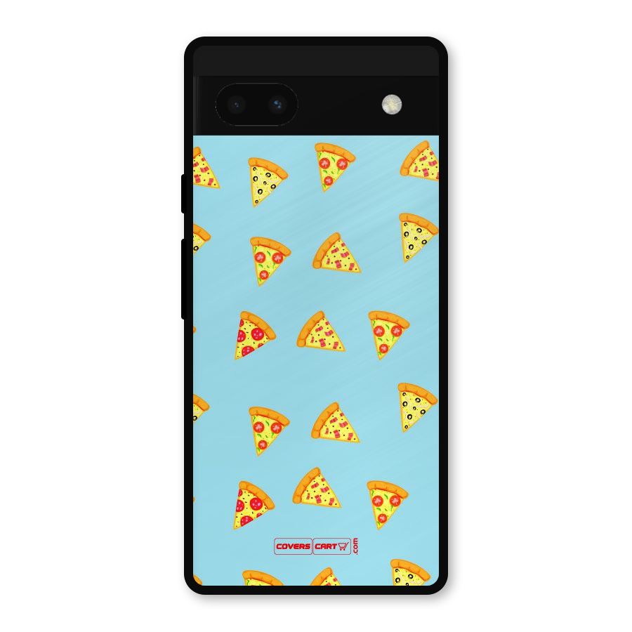 Cute Slices of Pizza Metal Back Case for Google Pixel 6a