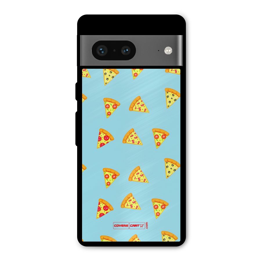 Cute Slices of Pizza Metal Back Case for Google Pixel 7