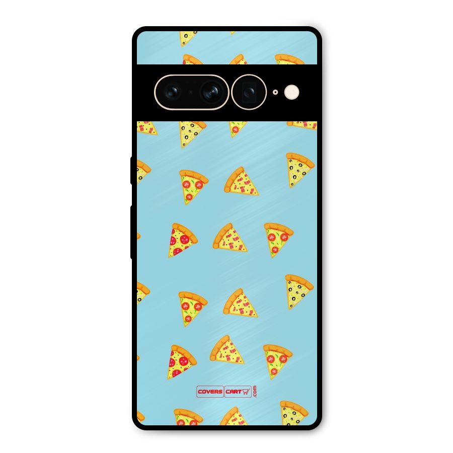 Cute Slices of Pizza Metal Back Case for Google Pixel 7 Pro